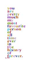 Favourite person ever love and friendship card created by Uplift Studio