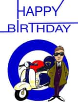 Fun Birthday Card - Mod - For Him created by Designs on 622
