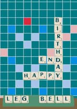 Scrabble Happy Birthday card created by StuArt