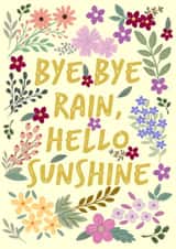 Bye bye rain, hello sunshine created by Lili's Papers Co.