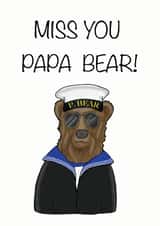 Navy Daddy deployment card created by Sketchy Mummy