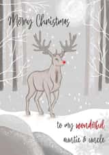 Auntie and uncle Christmas card created by Ain't It Fun