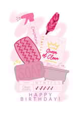 Cleaning birthday card created by Monzino Creations