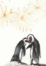 Penguins in love created by Allthingsartbybex