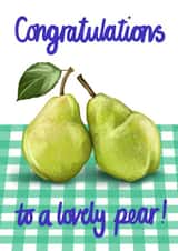 Congratulations couples pun created by Katie Tinkler illustration