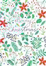 Floral Christmas Card created by Katie Whitton Design