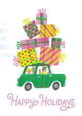 Happy Holidays Christmas Haul card created by Jacqui Lee