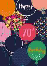 Happy 70th Birthday Balloons created by Sazerelli Designs