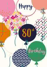 Happy 80th birthday Balloons created by Sazerelli Designs