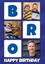 Personalised Birthday Photo Card created by @Cupsie's Creations - Bro happy birthday photocard