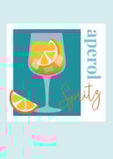 Aperol Spritz Card 1000 created by Saladbomb Creative