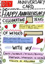 D.I.Y Anniversary Card created by Rob Baines