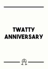 Twatty Anniversary Card created by Dark Heart Cards