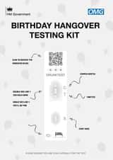 Birthday Hangover Testing Kit - Birthday Card created by Cards from Designers