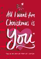 All I Want For Christmas Card created by Tilly Bean Loves