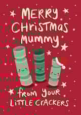 Cute Christmas Card for Mummy - from the kids - from your Little Crackers created by Tilly Bean Loves