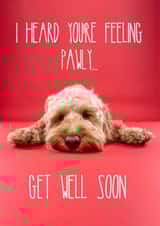 Get Well Soon Cockapoo Card 1000 created by The Yorkshire Pawtrait Co.