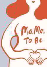 Mama to be Minimal Pregnancy Card created by Yan Yu Lee