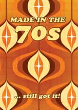 70s Style Funny Birthday Card created by Inkabilly