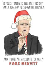 Fake New Christmas Card created by Sketchy Print Co