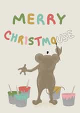 Merry Christmouse Christmas card created by Deborah Chou