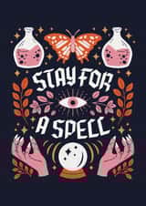 Stay For A Spell Halloween card created by Jessica Molina