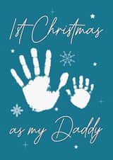 First Christmas as a daddy card created by The Girl Next Draw Cards