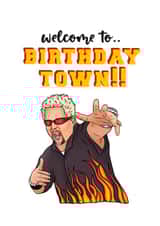 Welcome to birthday town. created by Swish & Scribble