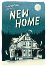 Traditional New Home Card - Haunted House - Congratulations On Your New Home created by Quiet Forest Illustration