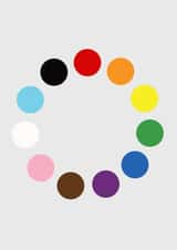 Rainbow dots celebration card created by Daniel Hill