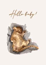 New baby - baby lion card created by laux_th