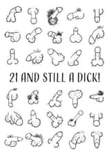 21st Dicks Birthday Card created by Replay Prints