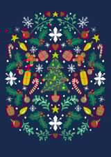 Christmas Tree Pattern Card created by Jessie Maeve Studio