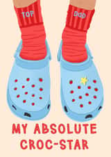 Top Dad Croc Star created by Lisa Wardle