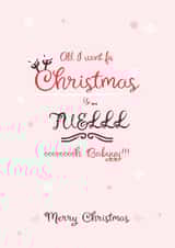 All I want for Christmas is Fuel Funny Christmas card created by The R Creation