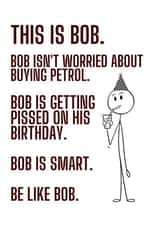 This is Bob card created by Original Fox Cards
