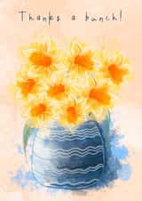 Thanks a Bunch Flower Card created by Francis & Wood