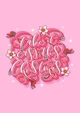 Take It Easy Floral Christmas Card created by Dottie's Paper Co.