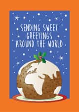 Sweet Christmas pudding card Send created by Wicked Poppy Designs