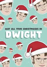 May All Your Christmases Be Dwight - The Office Christmas Card created by Bonne Nouvelle