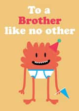 Monster Brother birthday card. created by Memelou