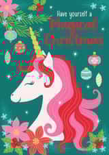 Magical Christmas Unicorn created by Tanya Laporte Designs