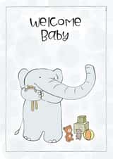 New Baby, Welcome Baby Card created by Shereen M Designs