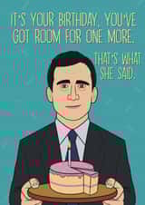 Michael Scott The Office - Funny Birthday Card - That's What She Said created by Luke Oxtoby