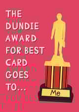 The Office Dundie Award Card created by Luke Oxtoby