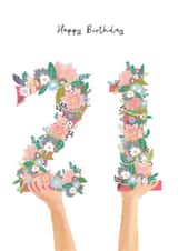 Happy 21st  created by Pink Pen Studio