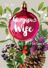 Gorgeous Wife Christmas Bauble created by Sarah Kelleher