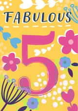 Isn't it fabulous to be 5! created by Dinky Rouge