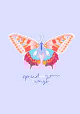 Spread Your Wings Good Luck Card created by Charlotte Nicholson Design