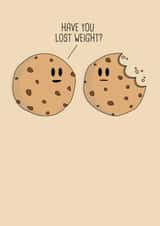 Cookies weight loss friendship card created by Nifty Cards